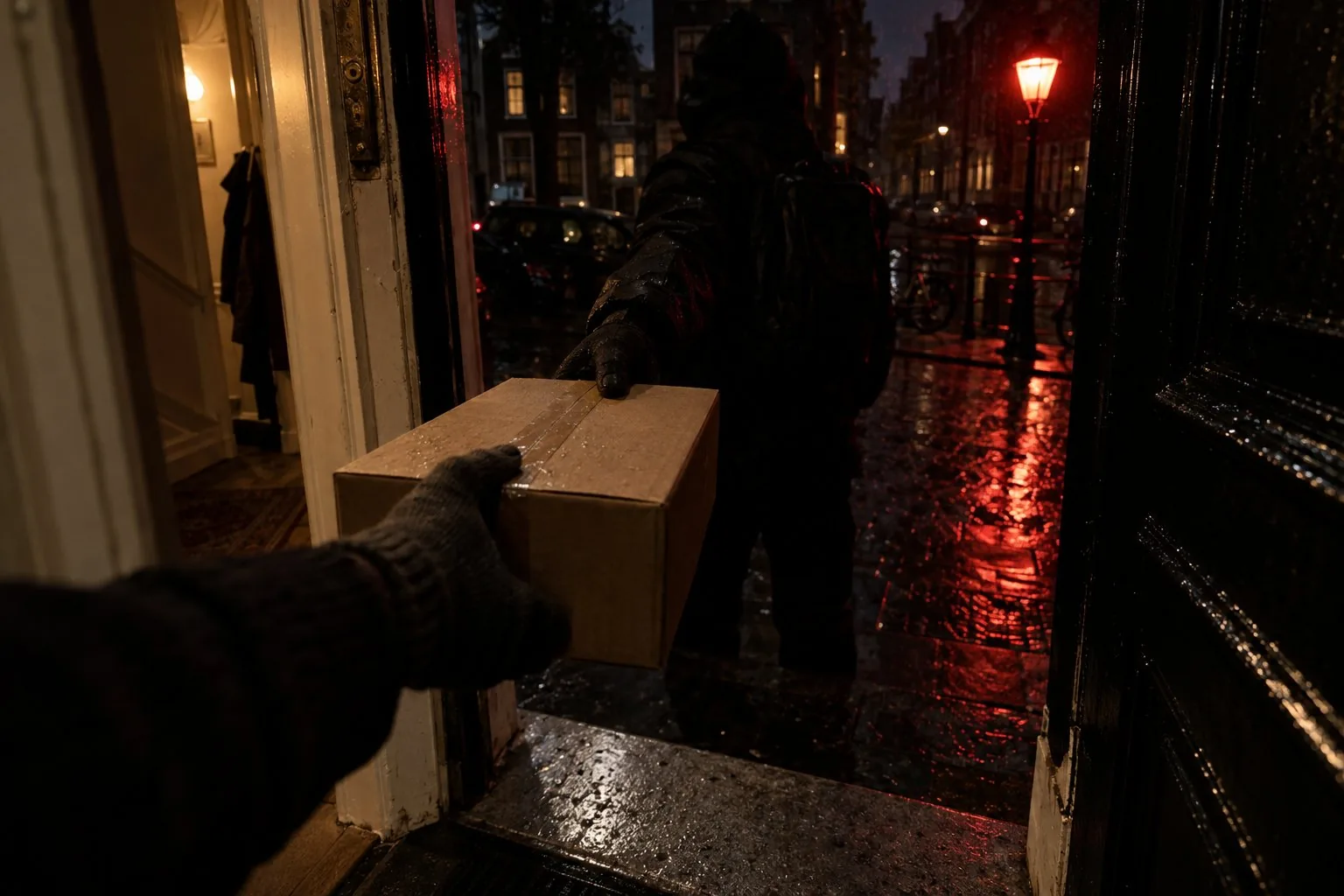 Nachtbezorging van lachgas aan de deur in Amsterdam